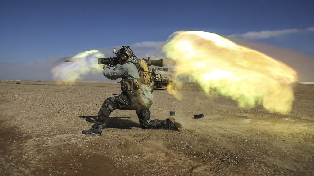 HD Quality Wallpaper | Collection: Military, 1024x576 Carl Gustav Recoilless Rifle