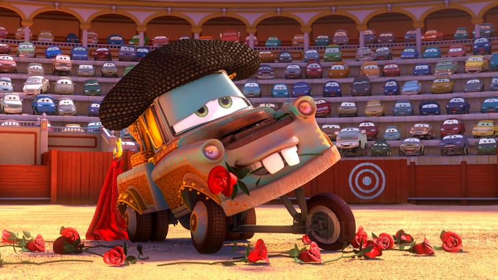 HD Quality Wallpaper | Collection: Movie, 728x409 Cars Toons: Mater's Tall Tales
