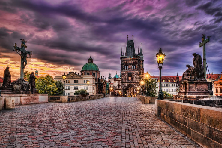 Charles Bridge Backgrounds, Compatible - PC, Mobile, Gadgets| 740x492 px