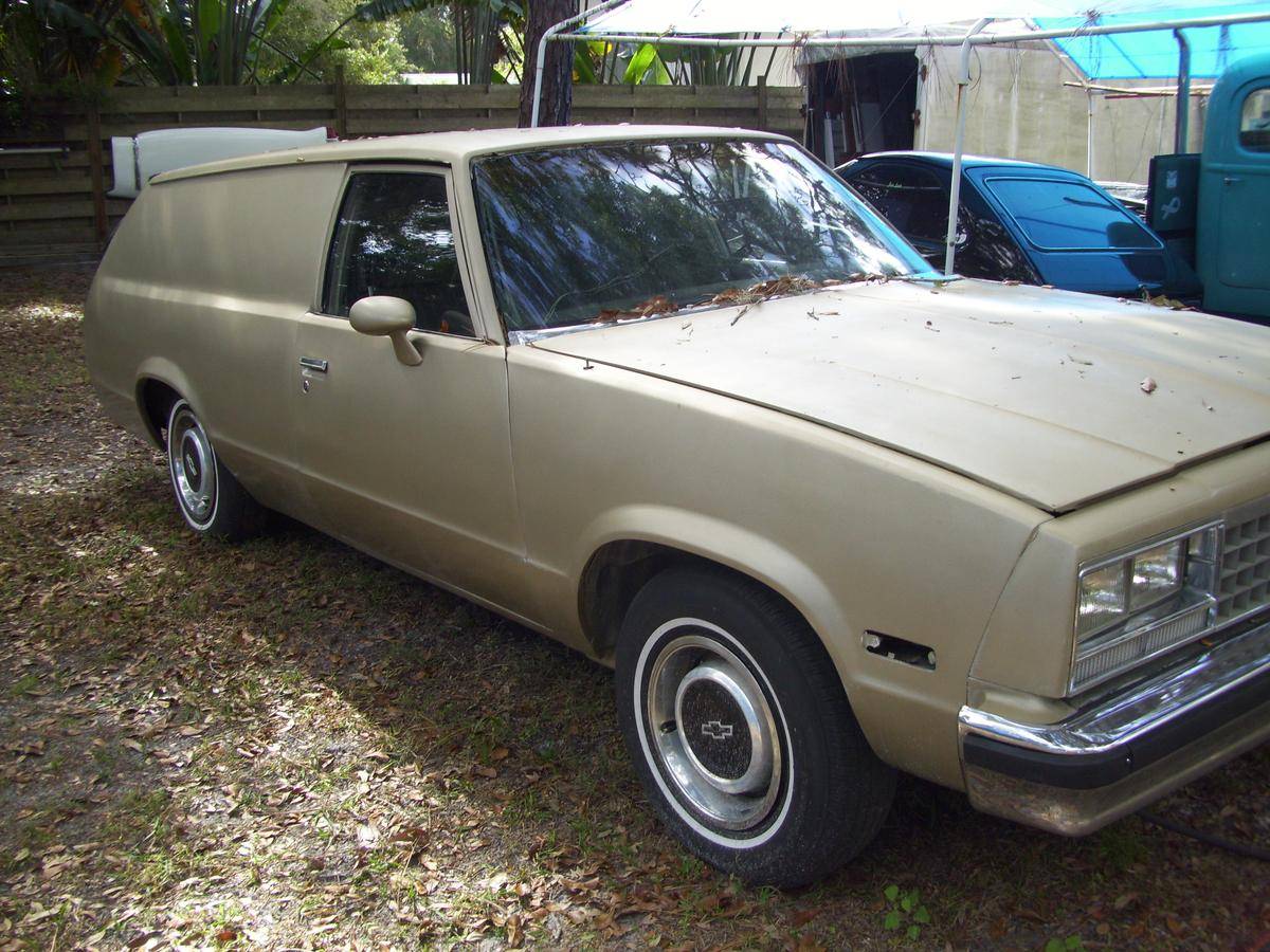 1983 Chevrolet Malibu sedan delivery. 