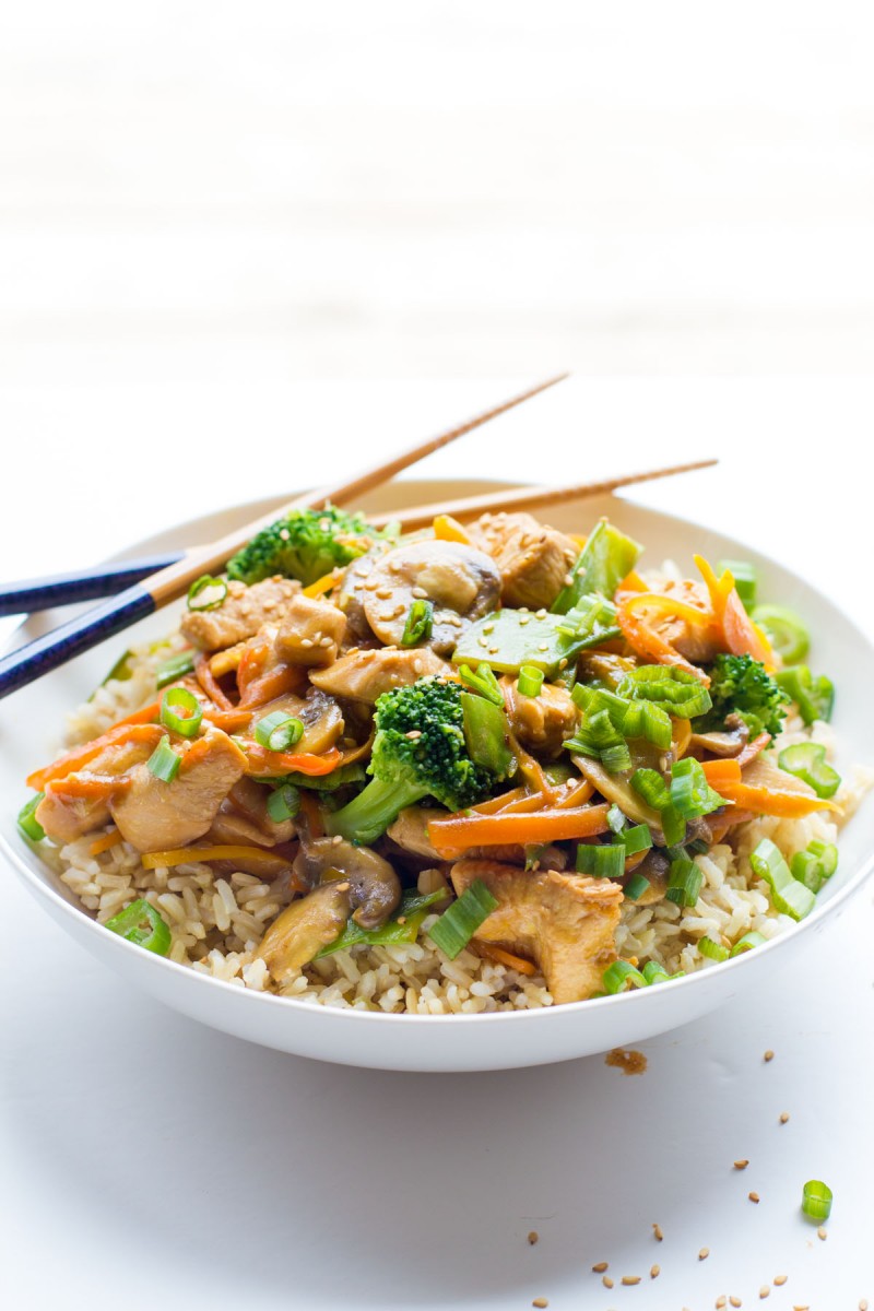 HD Quality Wallpaper | Collection: Food, 800x1200 Chicken Stir-Fry