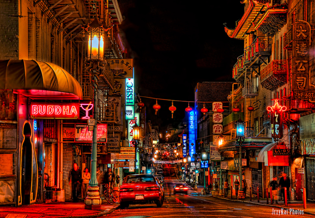 Wallpaper the city, street, the building, Chinatown images for desktop,  section город - download