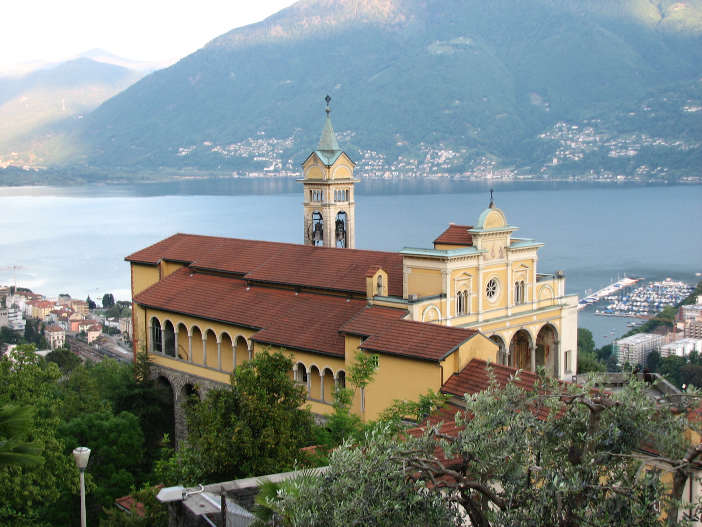 Nice Images Collection: Church Madonna Del Sasso Desktop Wallpapers