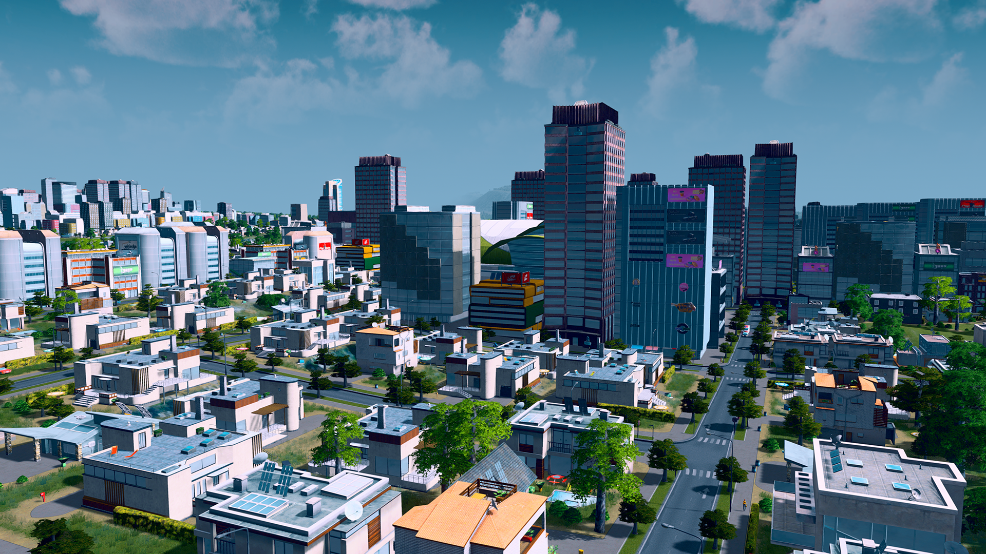 Cities: Skylines Backgrounds, Compatible - PC, Mobile, Gadgets| 1920x1080 px