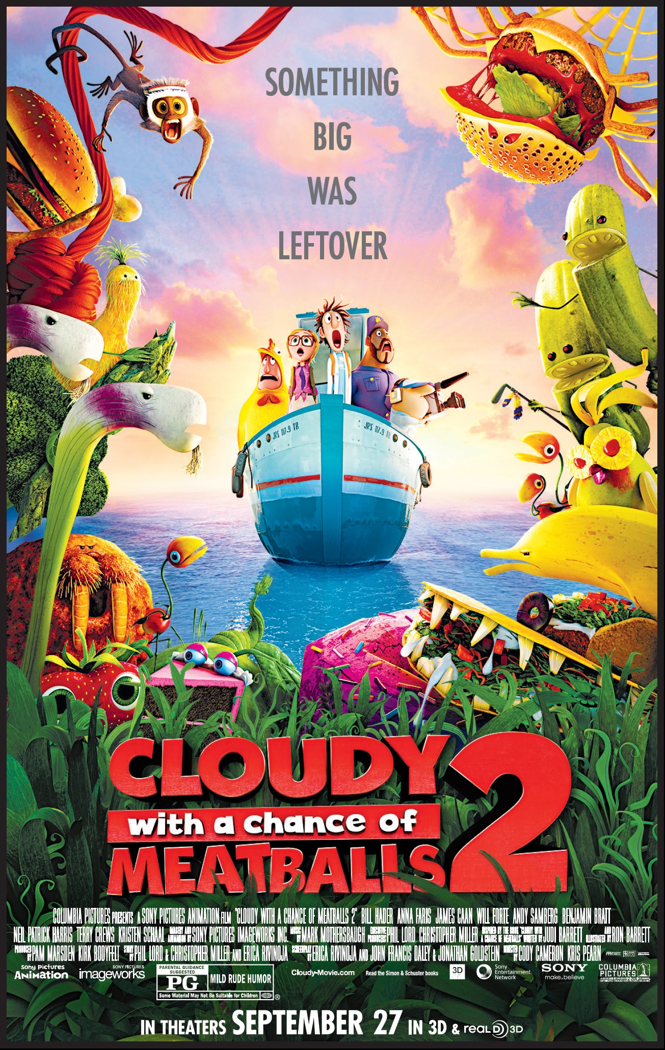High Resolution Wallpaper | Cloudy With A Chance Of Meatballs 2 1305x2061 px
