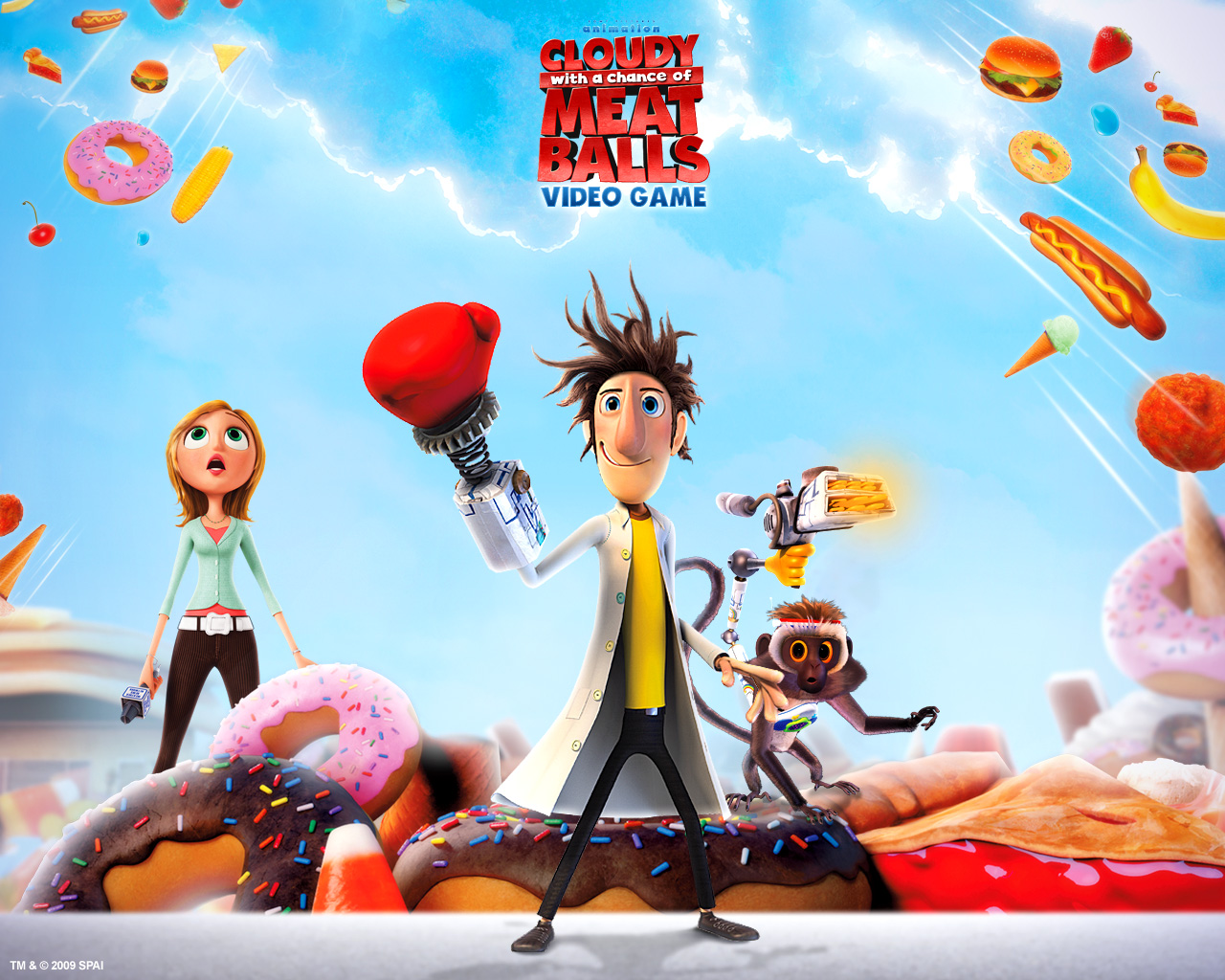 Nice wallpapers Cloudy With A Chance Of Meatballs 1280x1024px