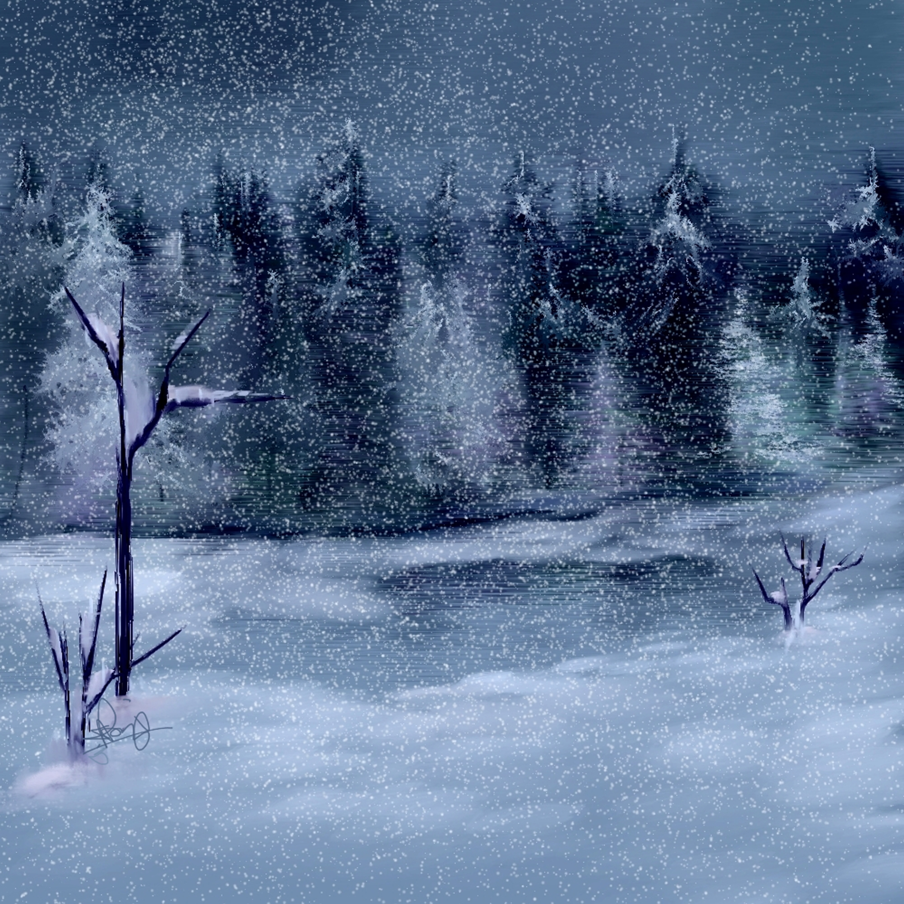 Слушать вечер холодной. Cold зима. Холодная зима. Зима холода рисунок. Øneheart Snowfall.