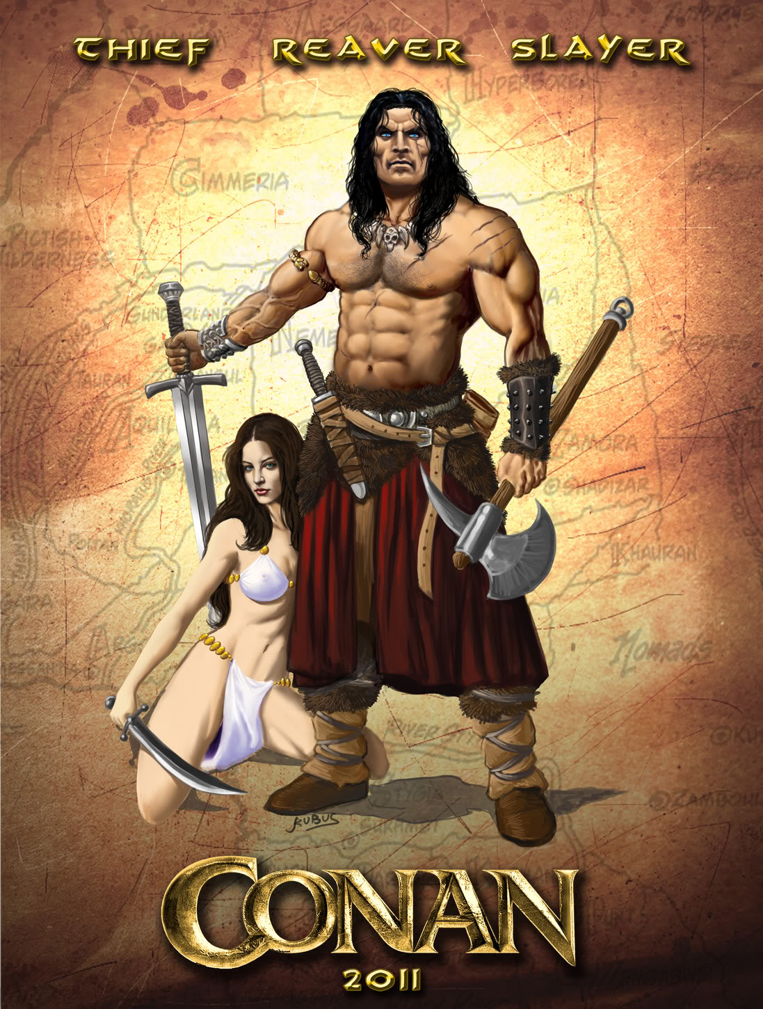 Nice wallpapers Conan The Barbarian (2011) 1097x1450px