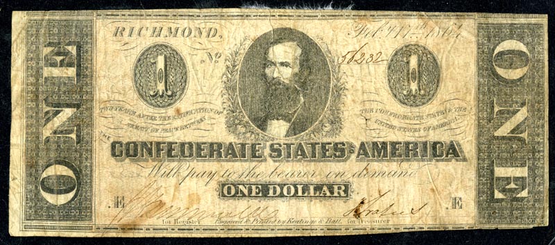 Confederate States Of America Dollar #9