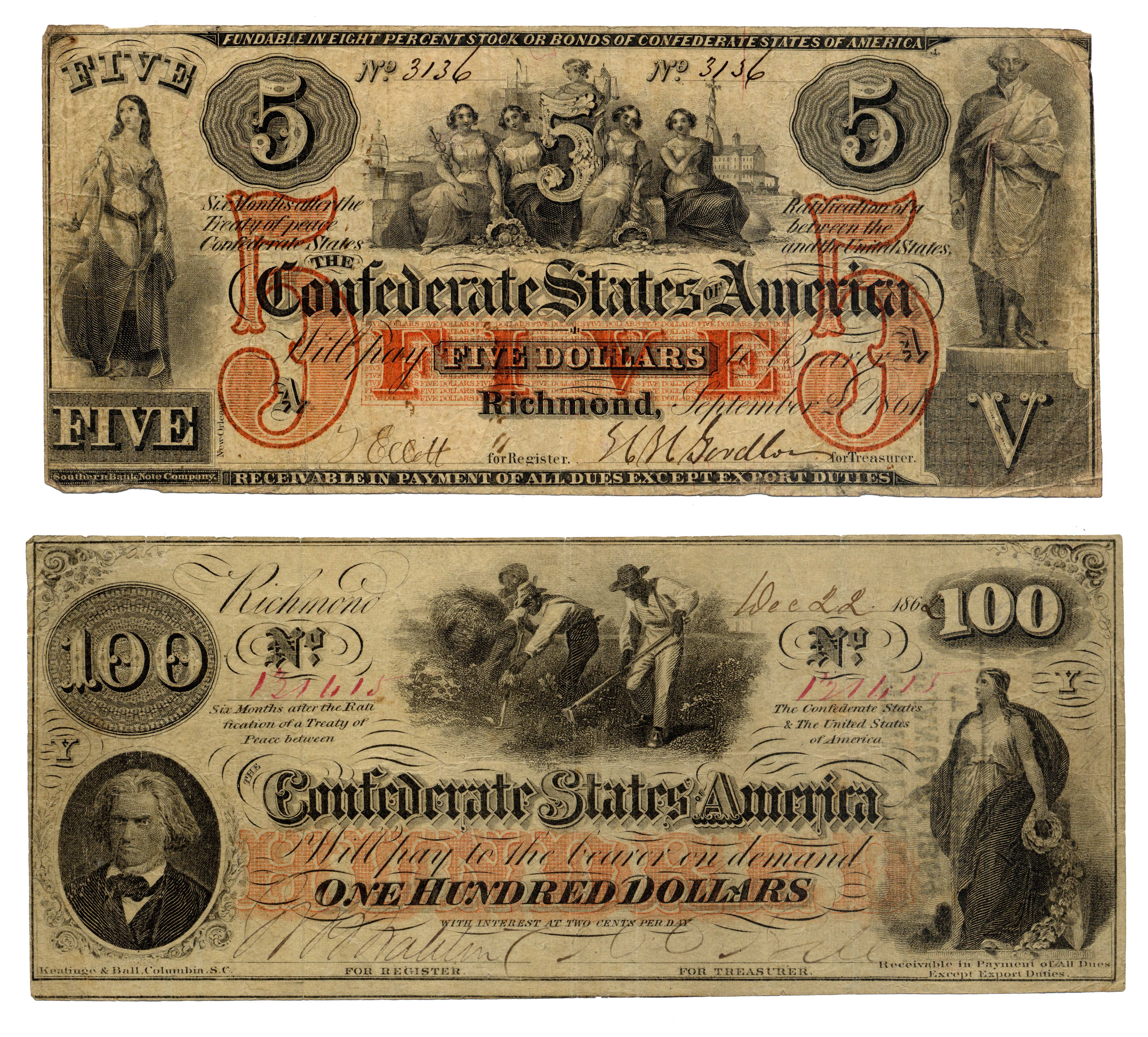 Confederate States Of America Dollar #3
