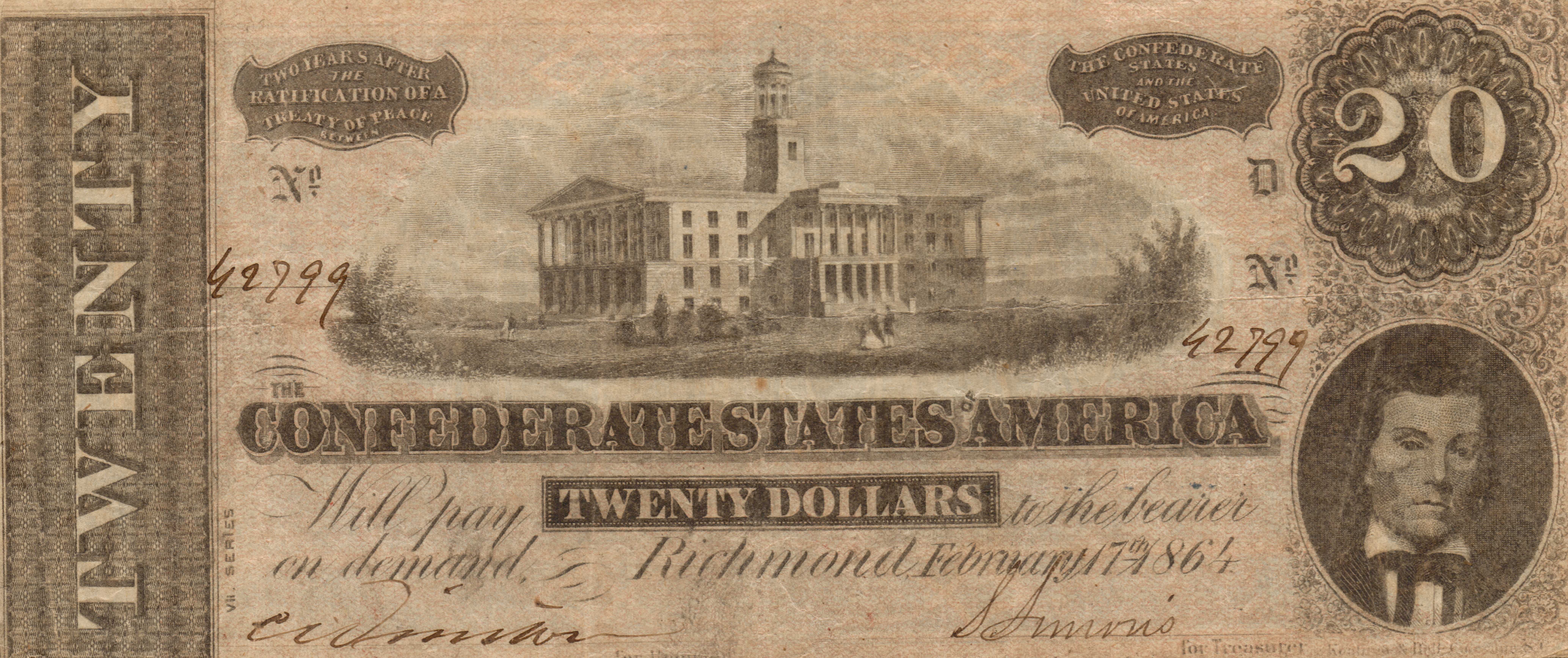 Confederate States Of America Dollar #6