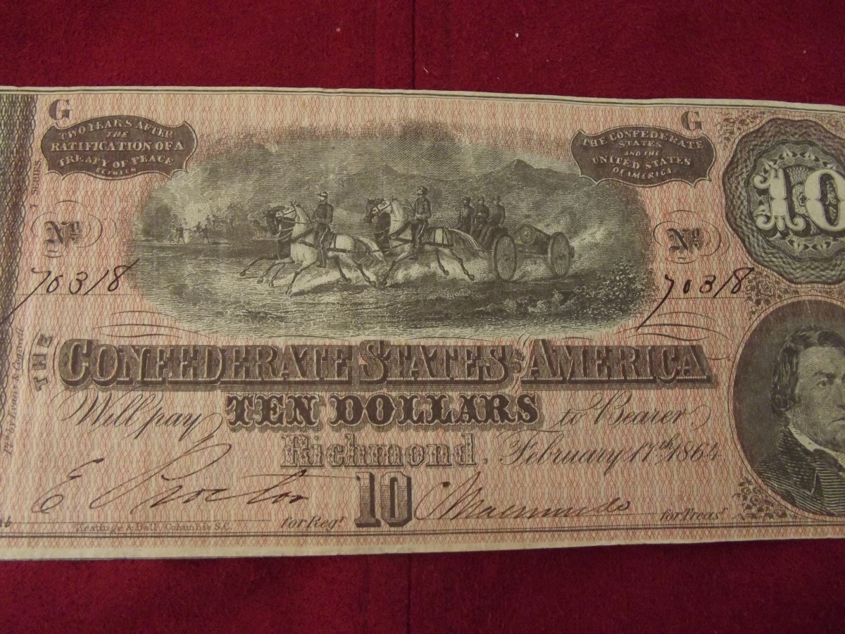 Confederate States Of America Dollar #5