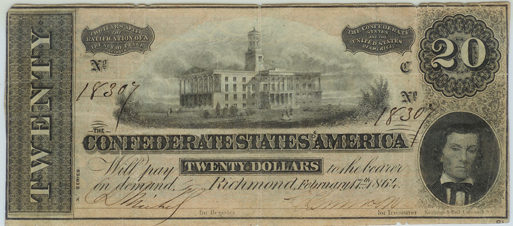 Confederate States Of America Dollar #15