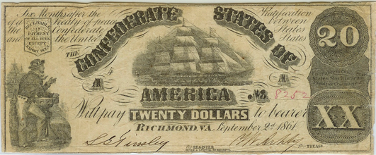 Confederate States Of America Dollar #18