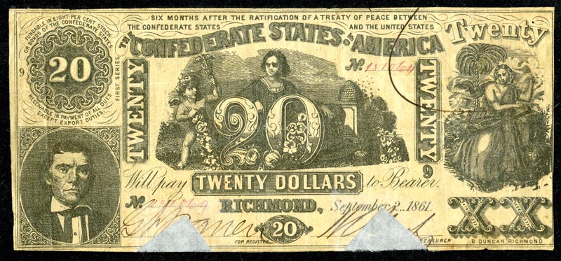 Images of Confederate States Of America Dollar | 800x373