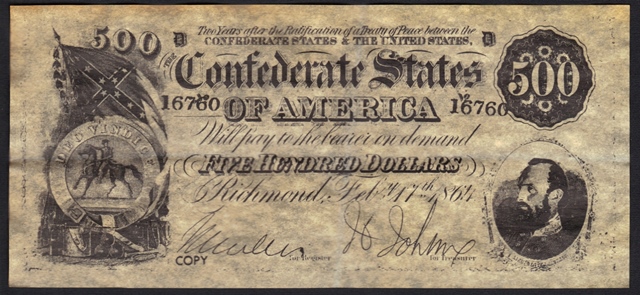Confederate States Of America Dollar #10