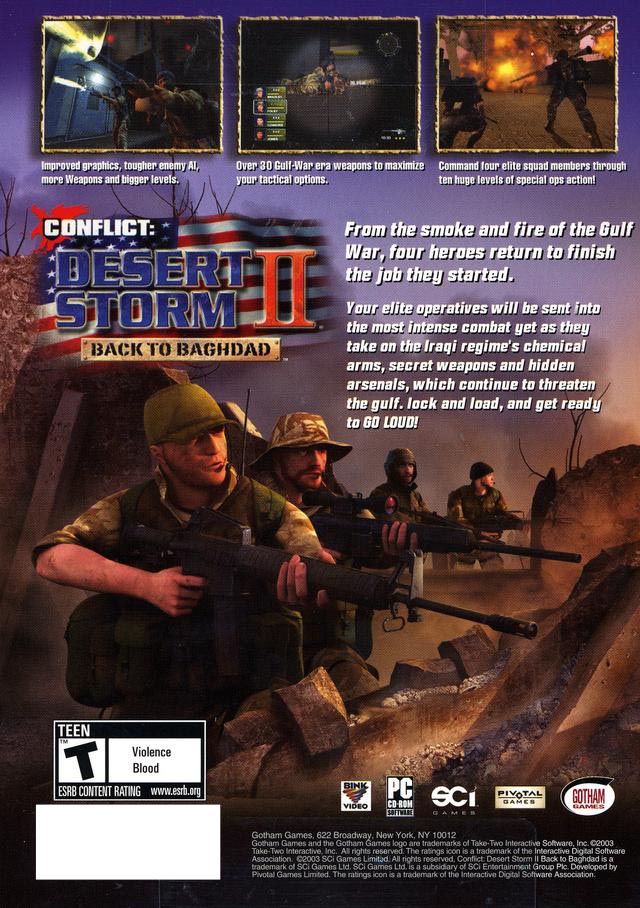 HD Quality Wallpaper | Collection: Video Game, 640x908 Conflict: Desert Storm II: Back To Baghdad