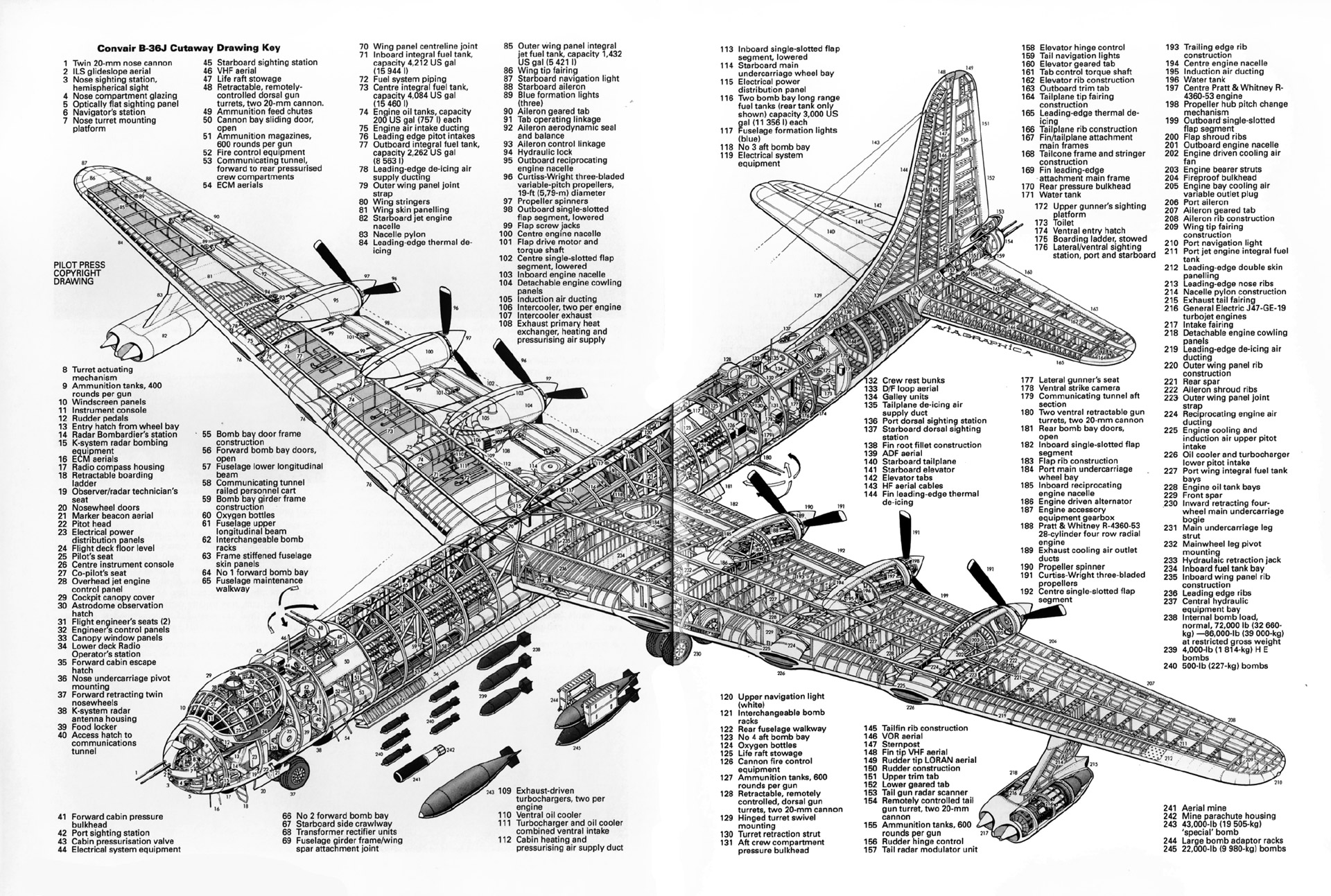 Images of Convair B-36 | 1920x1293