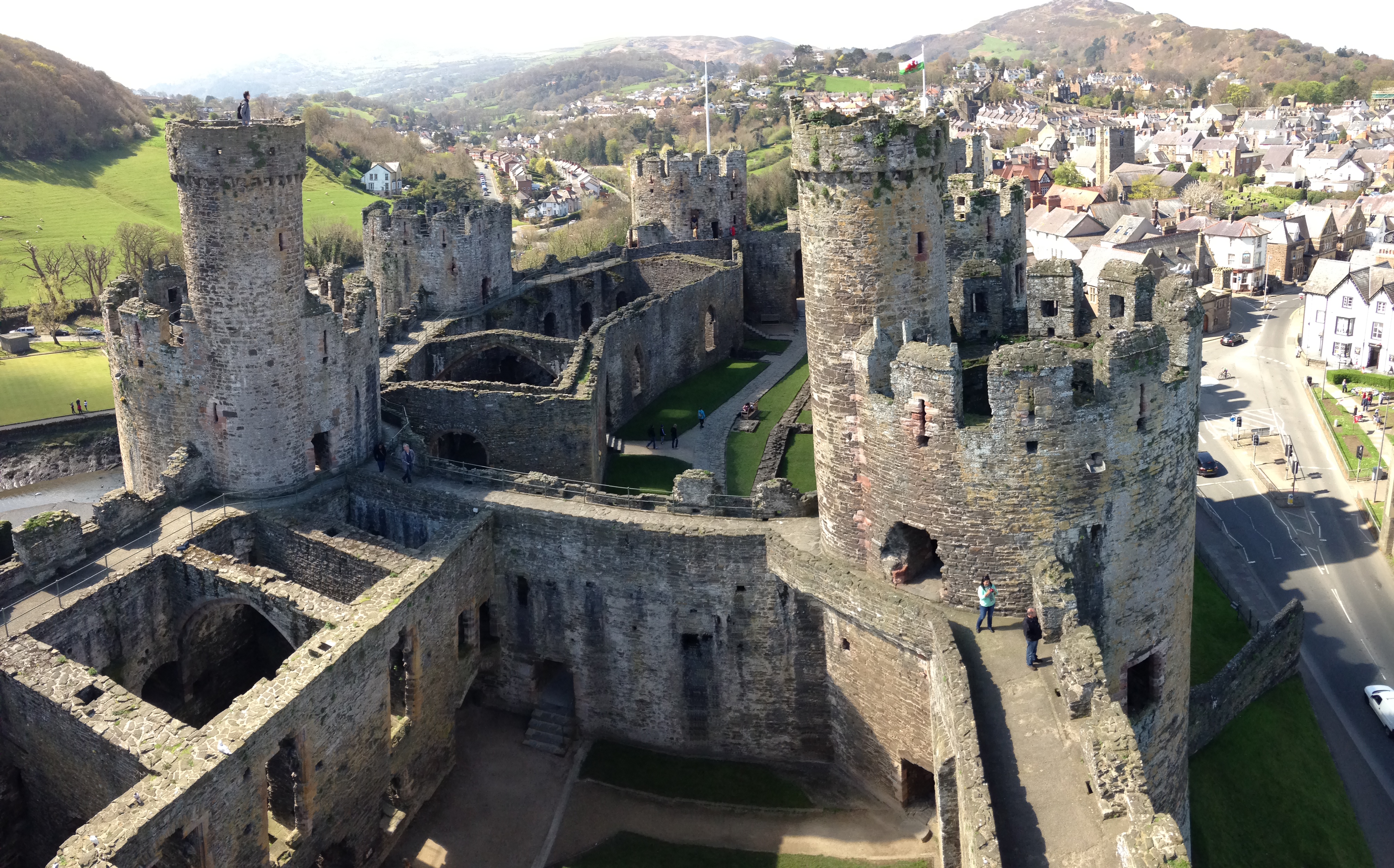 HD Quality Wallpaper | Collection: Man Made, 4016x2500 Conwy Castle