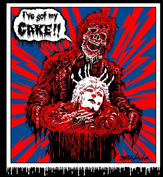 Creepshow artwork featuring Carrie Nye's character. 