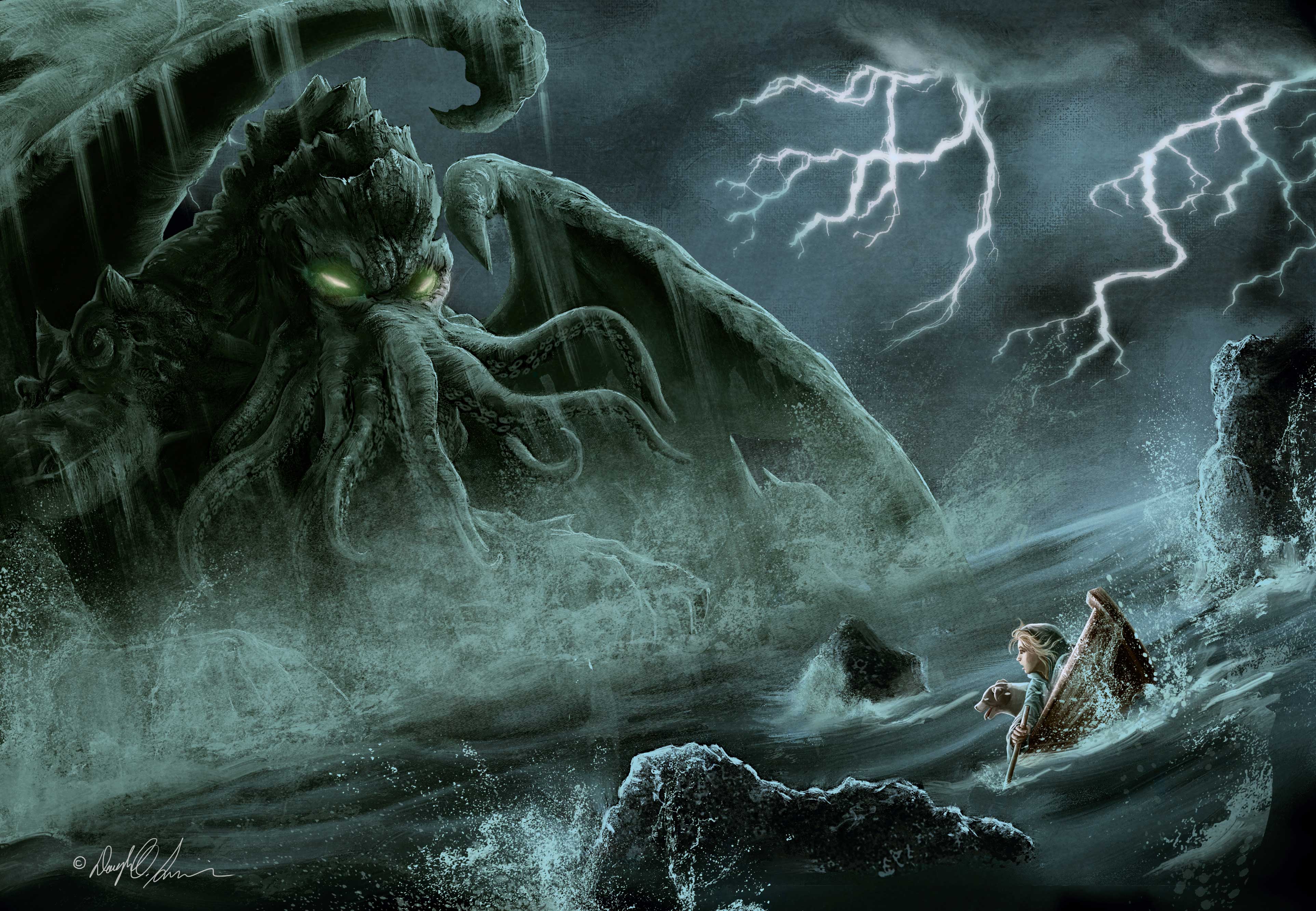Cthulhu Backgrounds, Compatible - PC, Mobile, Gadgets| 3850x2666 px