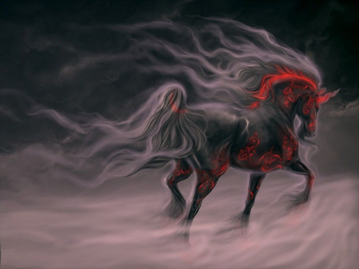 Nice wallpapers Dark Horses 736x552px