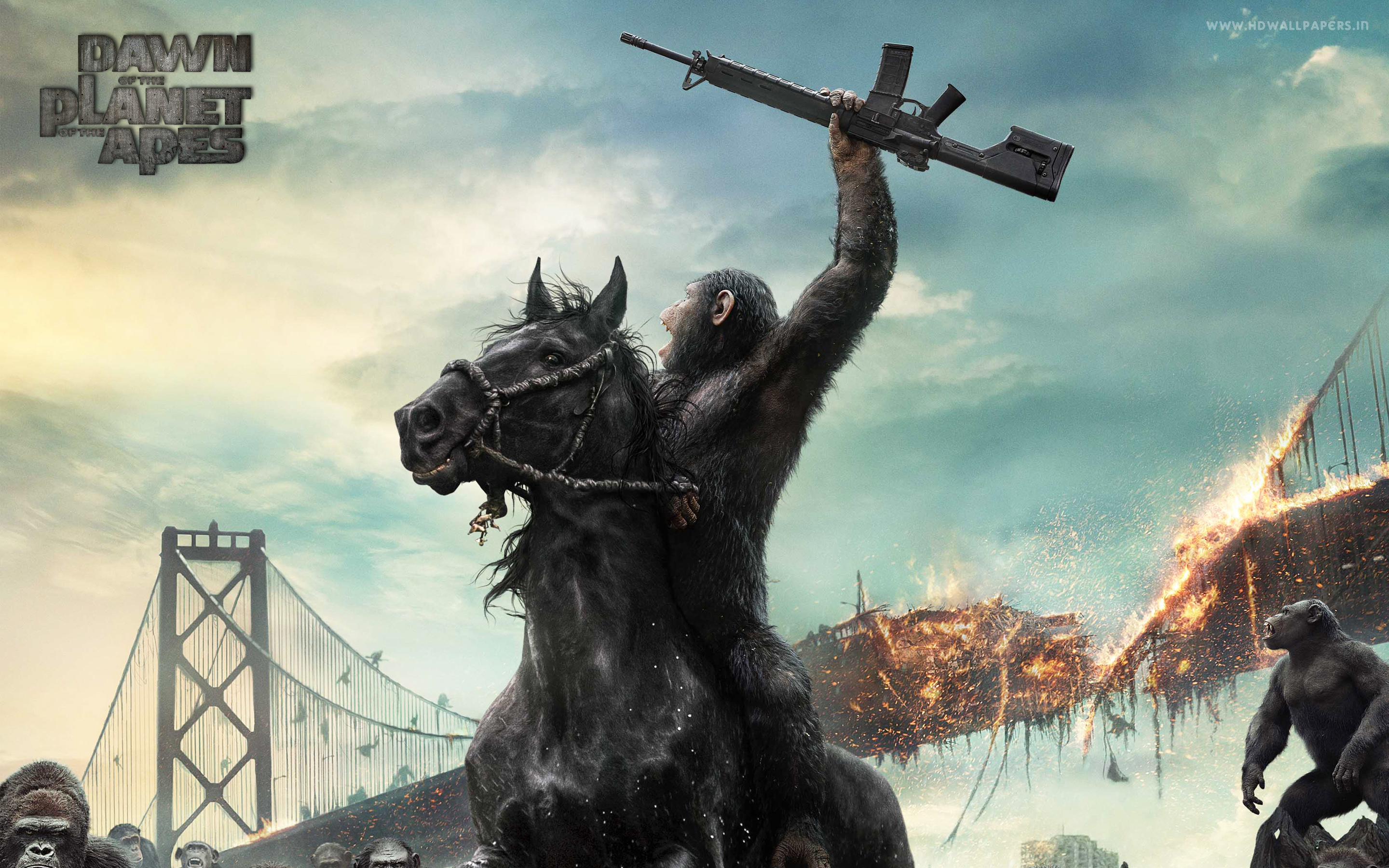 Dawn Of The Planet Of The Apes Backgrounds on Wallpapers Vista
