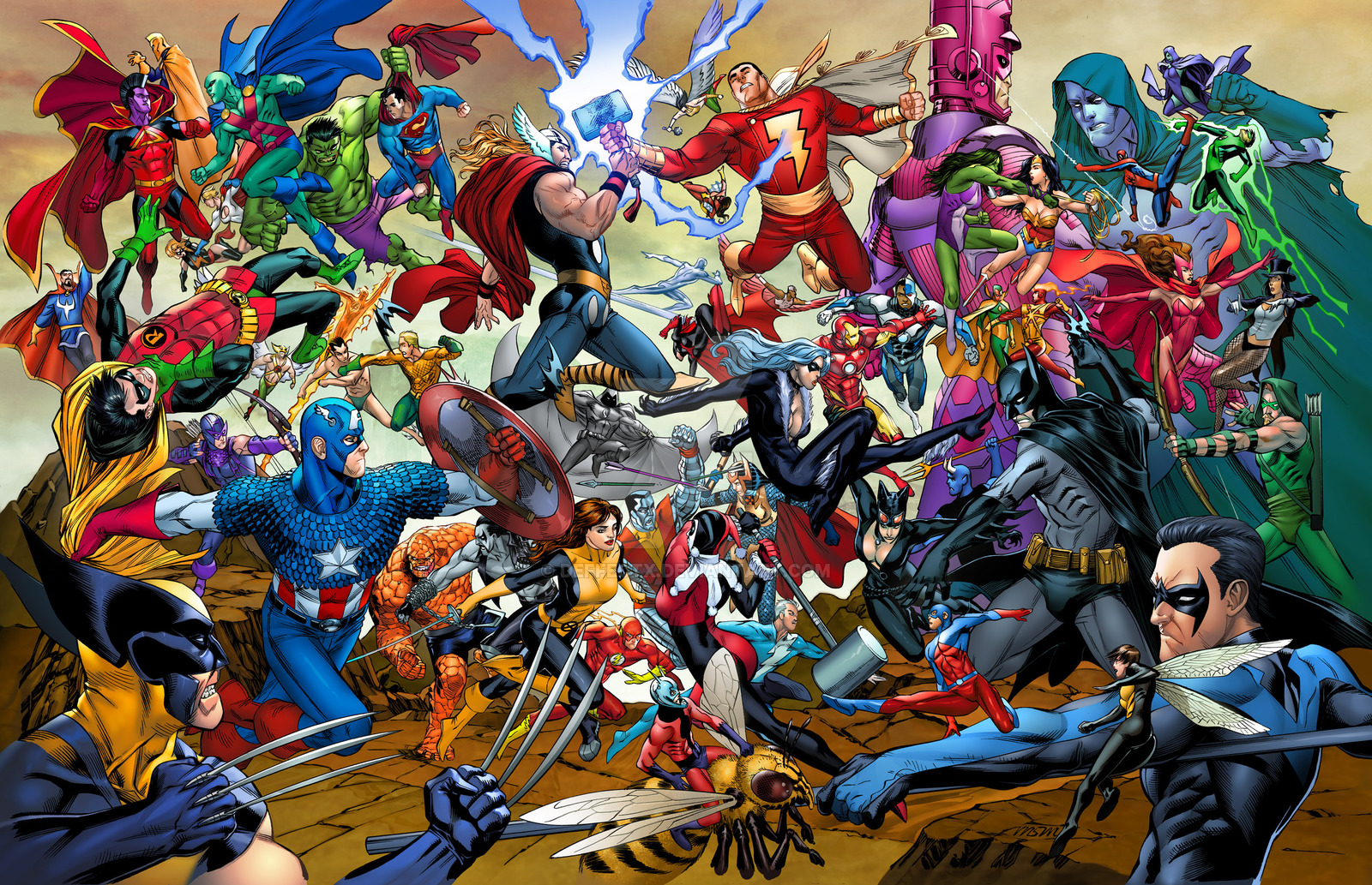 Images of DC Vs. Marvel | 1600x1033