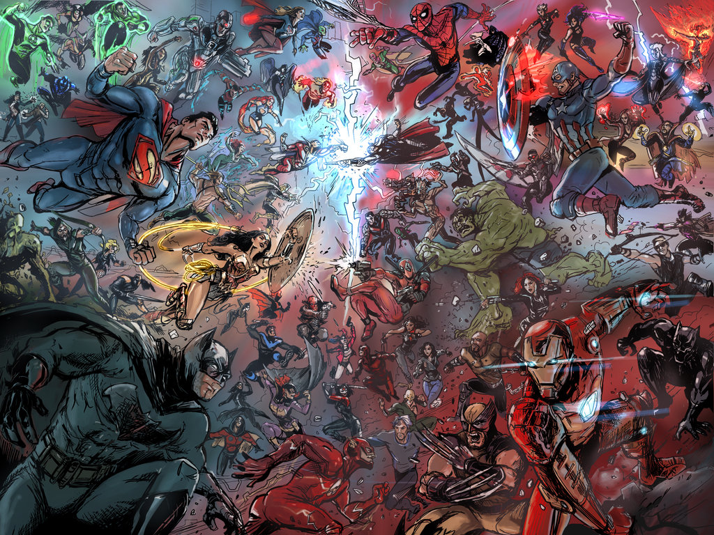 Images of DC Vs. Marvel | 1024x768