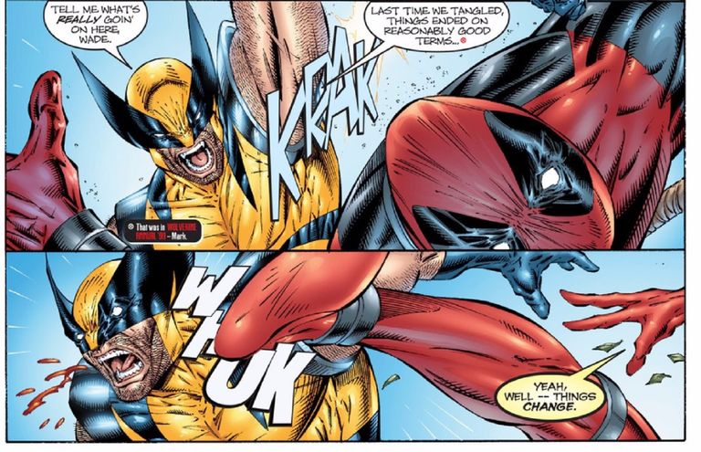 HD Quality Wallpaper | Collection: Comics, 768x495 Deadpool Vs. Wolverine
