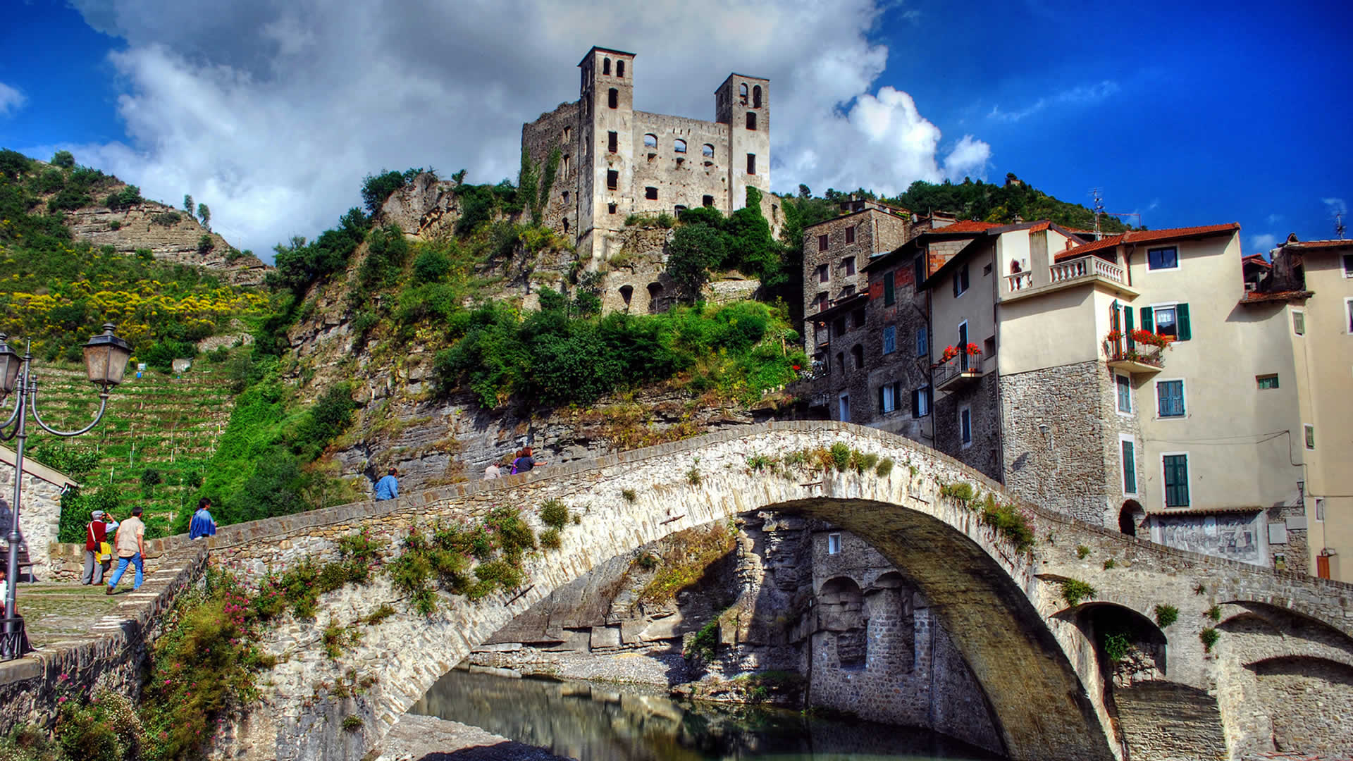 HD Quality Wallpaper | Collection: Man Made, 1920x1080 Dolceacqua