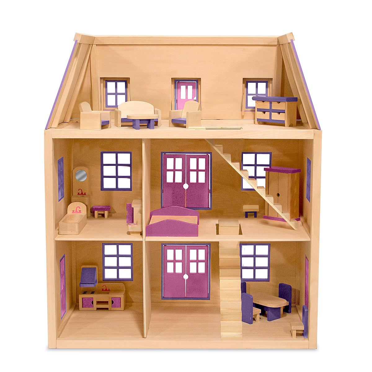 seri's wooden dollhouse