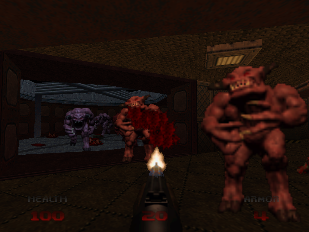 HD Quality Wallpaper | Collection: Video Game, 1024x768 Doom 64 EX
