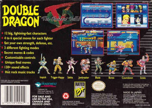 640x453 > Double Dragon V: The Shadow Falls Wallpapers