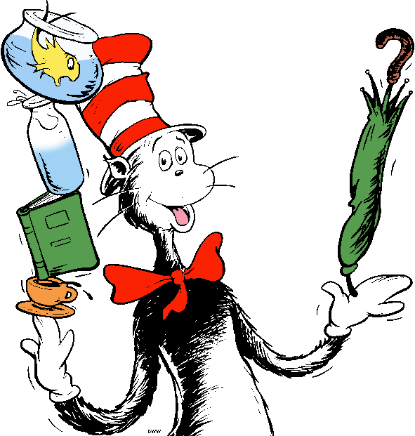 HD Quality Wallpaper | Collection: Cartoon, 591x621 Dr. Seuss: The Cat In The Hat