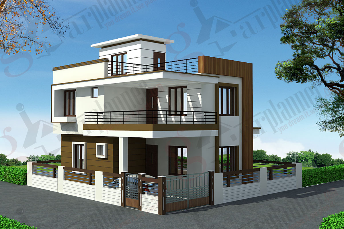 Duplex Home Design Plans 3d