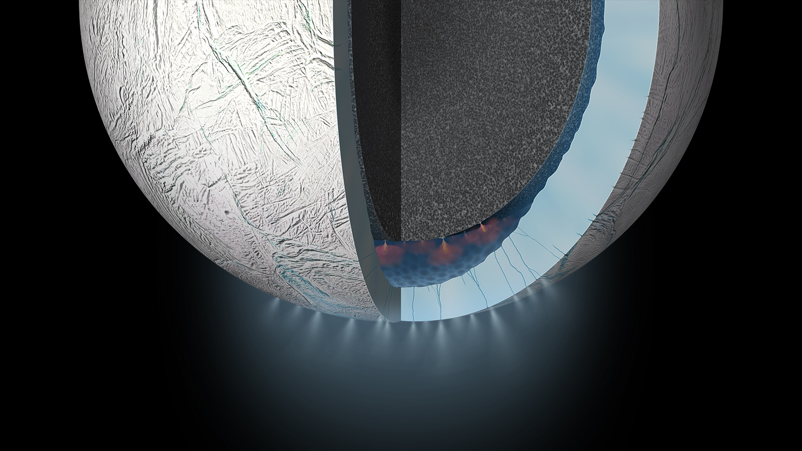 Enceladus Backgrounds, Compatible - PC, Mobile, Gadgets| 1600x900 px