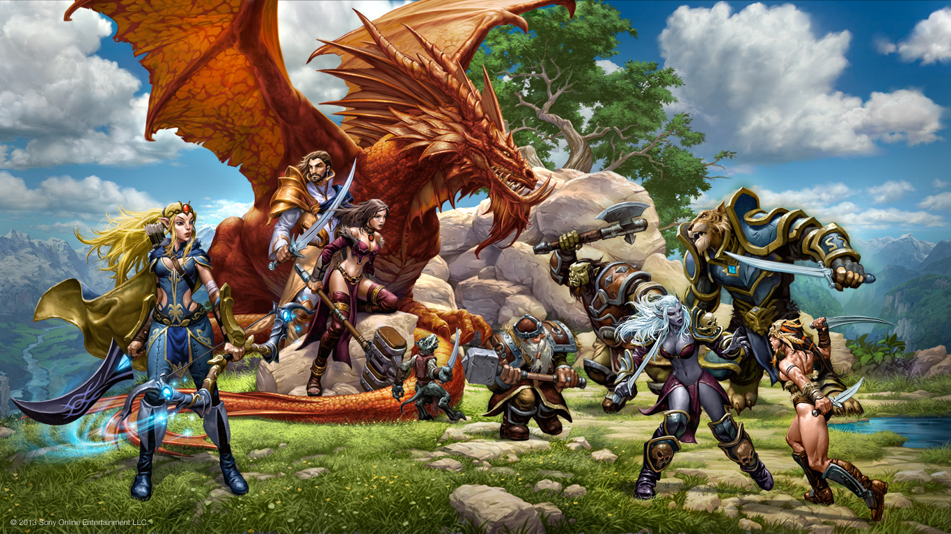 HD Quality Wallpaper | Collection: Video Game, 1366x768 EverQuest Next