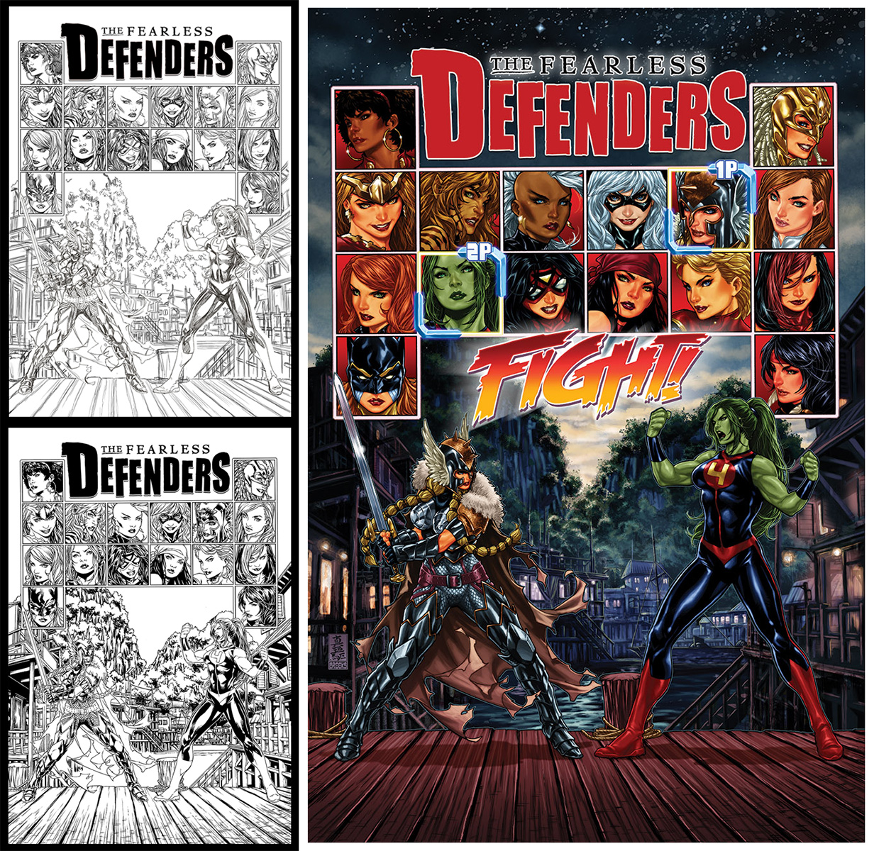 High Resolution Wallpaper | The Fearless Defenders 1232x1200 px