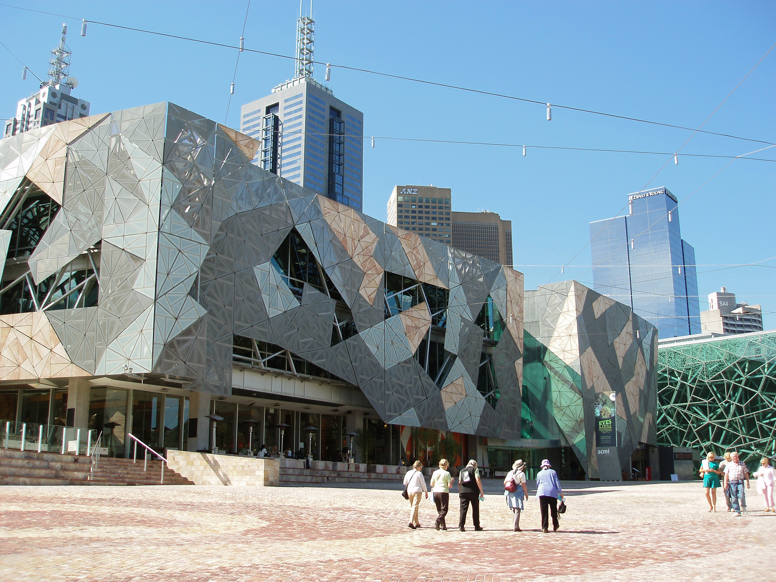 Federation Square Melbourne Australia Backgrounds on Wallpapers Vista