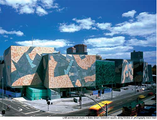 HD Quality Wallpaper | Collection: Man Made, 500x383 Federation Square Melbourne Australia