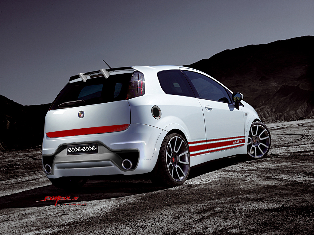 Nice Images Collection: Fiat Grande Punto Abarth Desktop Wallpapers