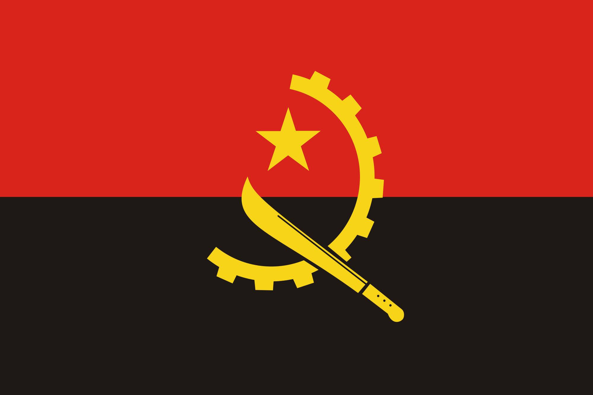 HD Quality Wallpaper | Collection: Misc, 2000x1333 Flag Of Angola