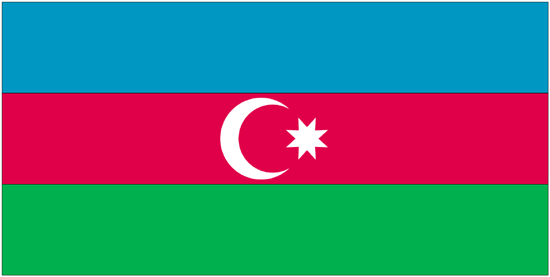 High Resolution Wallpaper | Flag Of Azerbaijan 550x277 px