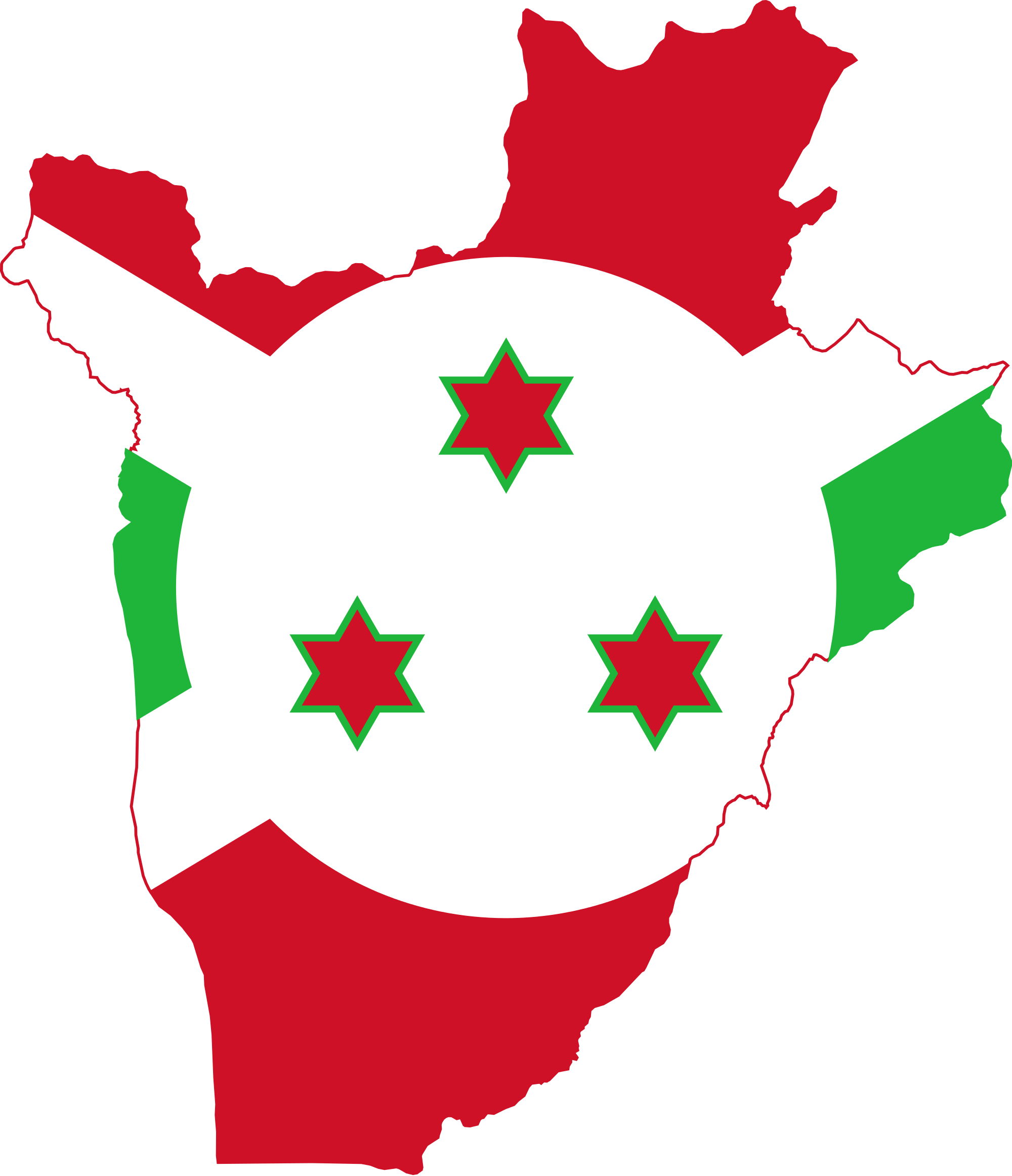 Nice Images Collection: Flag Of Burundi Desktop Wallpapers