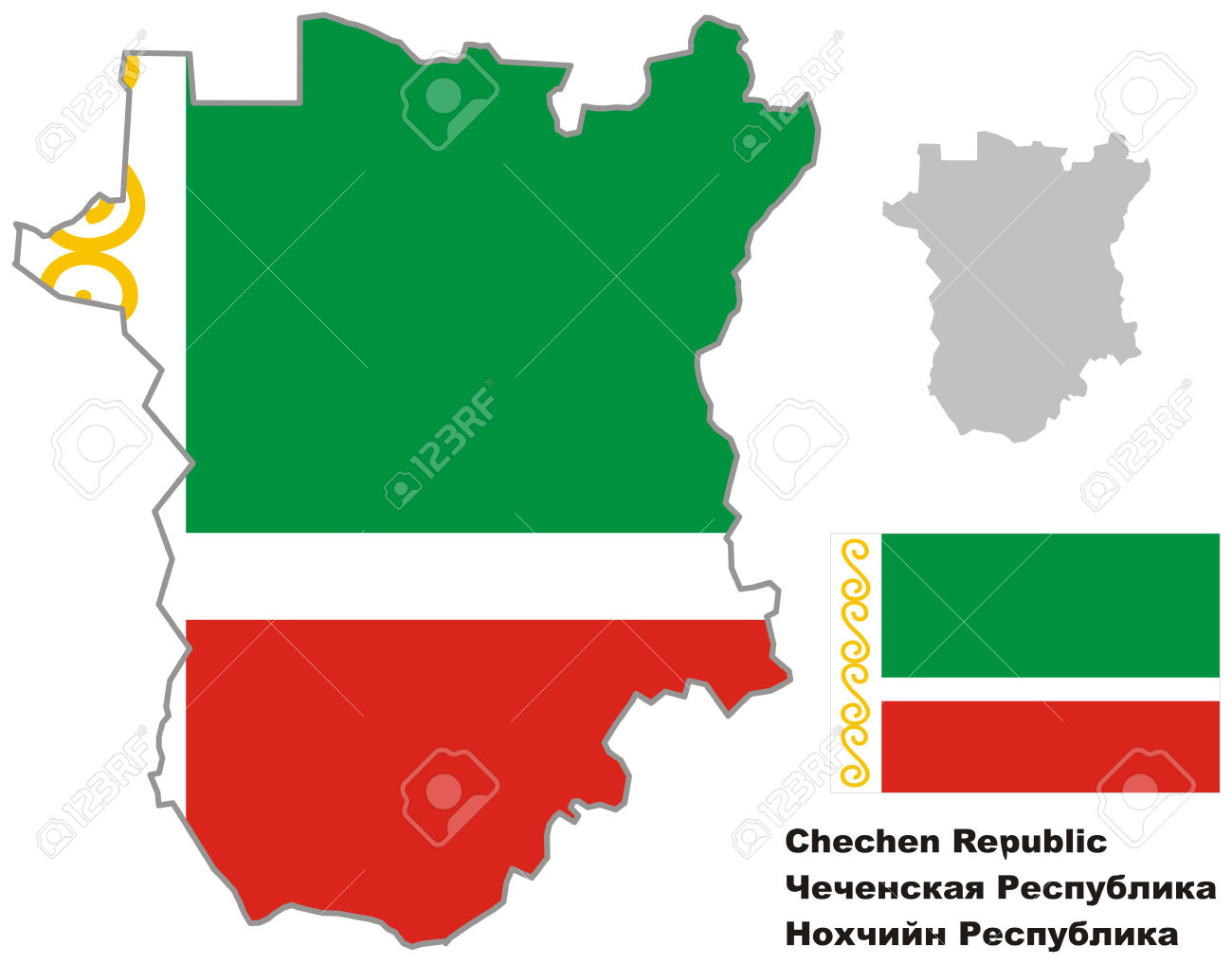 Flag Of Chechnya Backgrounds on Wallpapers Vista