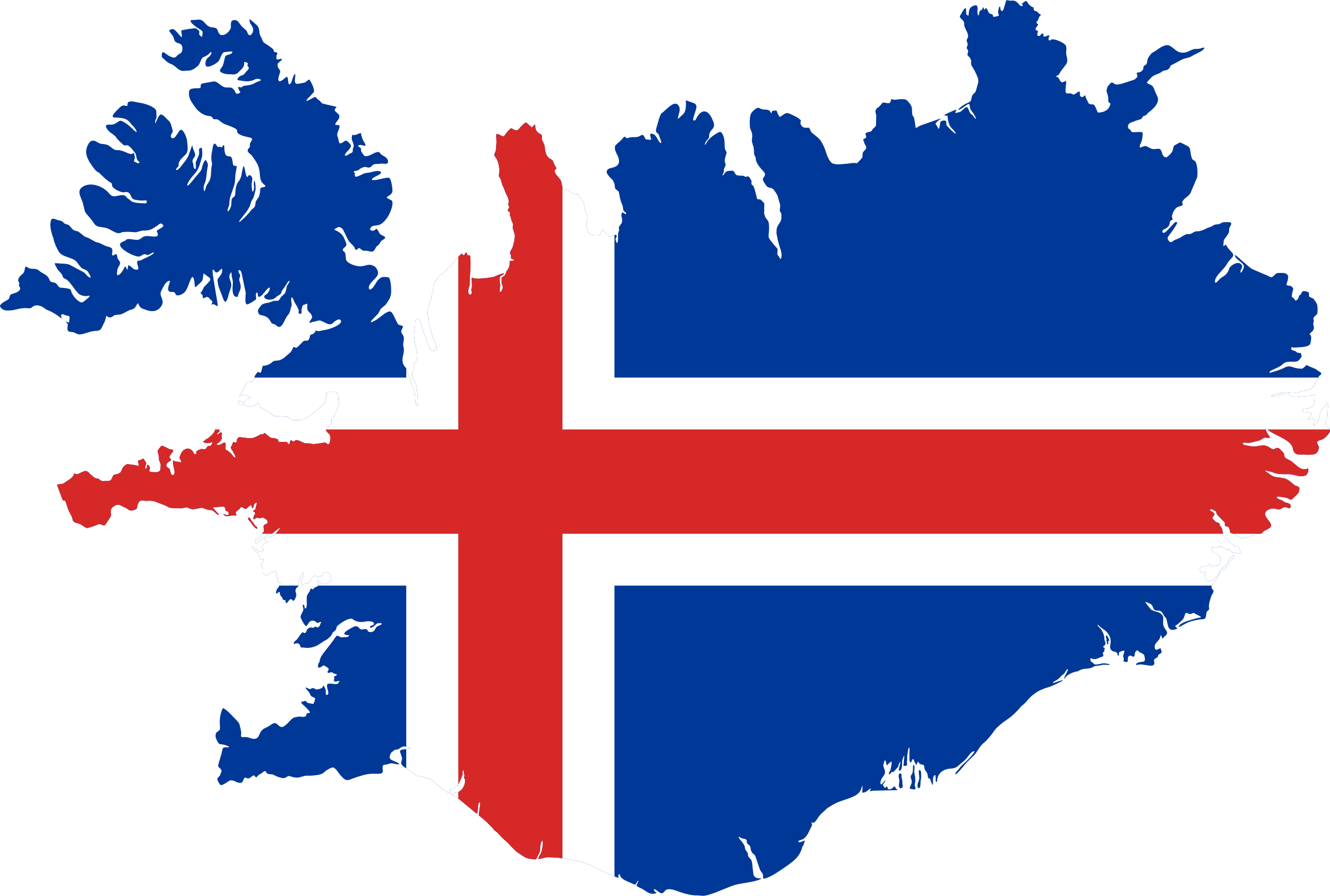 Nice Images Collection: Flag Of Iceland Desktop Wallpapers