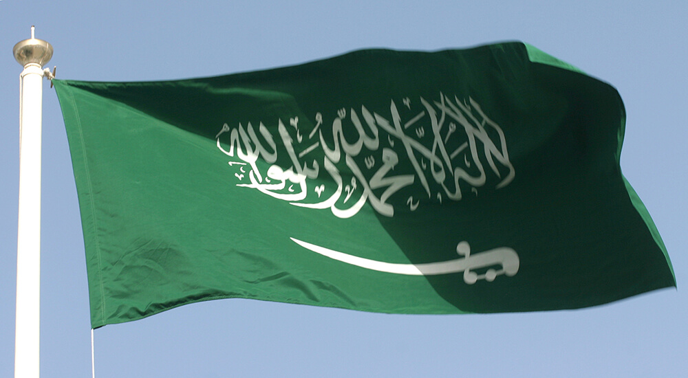 HD Quality Wallpaper | Collection: Misc, 1000x550 Flag Of Saudi Arabia