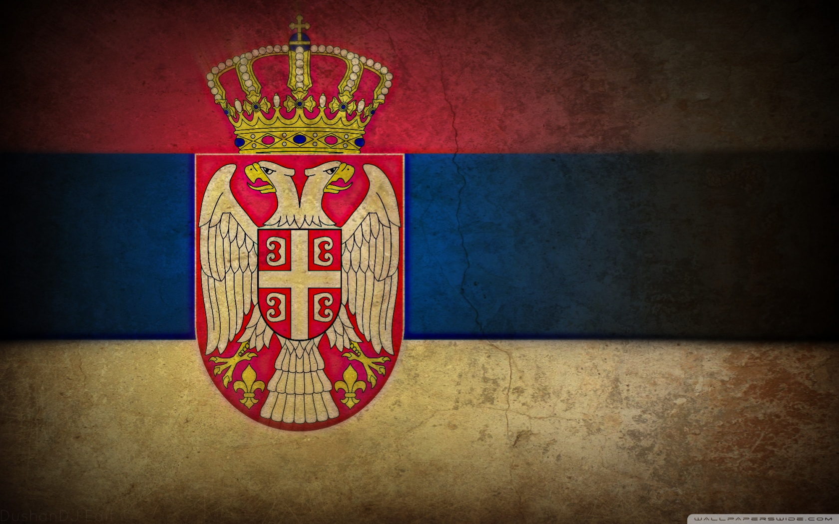 Nice Images Collection: Flag Of Serbia Desktop Wallpapers