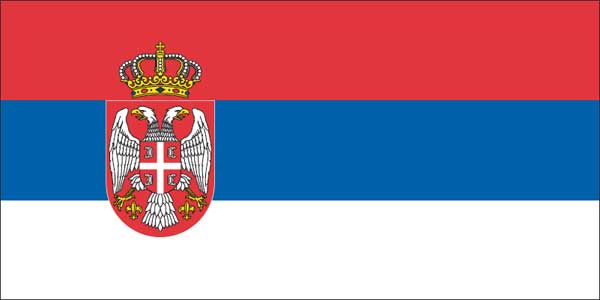 Nice wallpapers Flag Of Serbia 600x300px